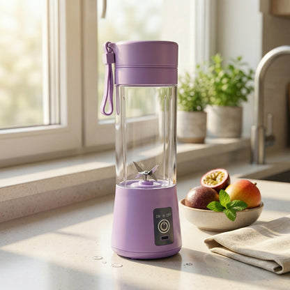 Portable USB Fruit Blender _ 6 Blade Juicer