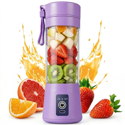 Portable USB Fruit Blender _ 6 Blade Juicer