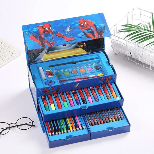 Multi-Color 54-Piece Kids Art Set with Drawers – Pens, Pencils & Paints