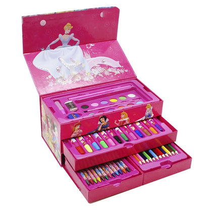 Multi-Color 54-Piece Kids Art Set with Drawers – Pens, Pencils & Paints