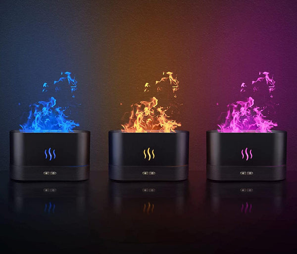 Flame Aroma Humidifier – LED Colorful Ultrasonic Perfume Diffuser USB Air Humidifier