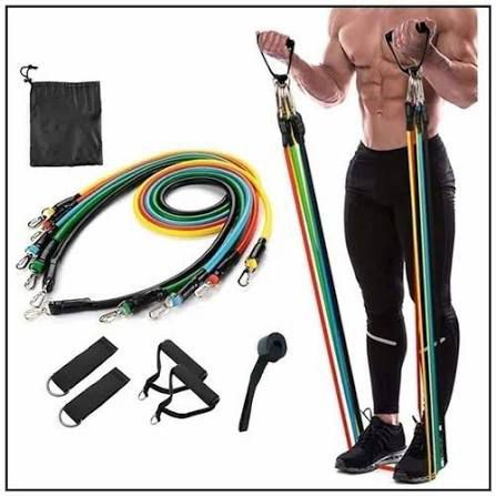 11pcs Resistance Bands Set | Home & Gym Workout Kit