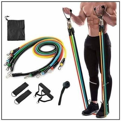11pcs Resistance Bands Set | Home & Gym Workout Kit
