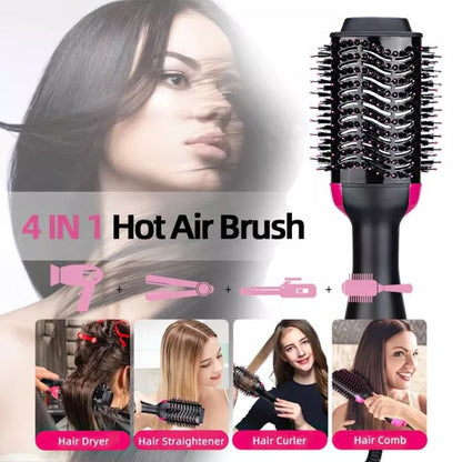 3 in 1 Hair Dryer Brush | Dry,  Straighten & Curl