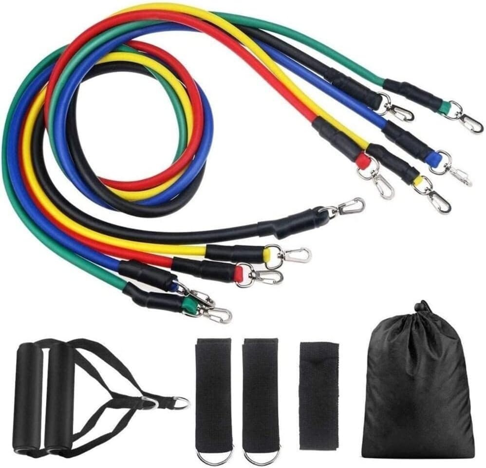 11pcs Resistance Bands Set | Home & Gym Workout Kit